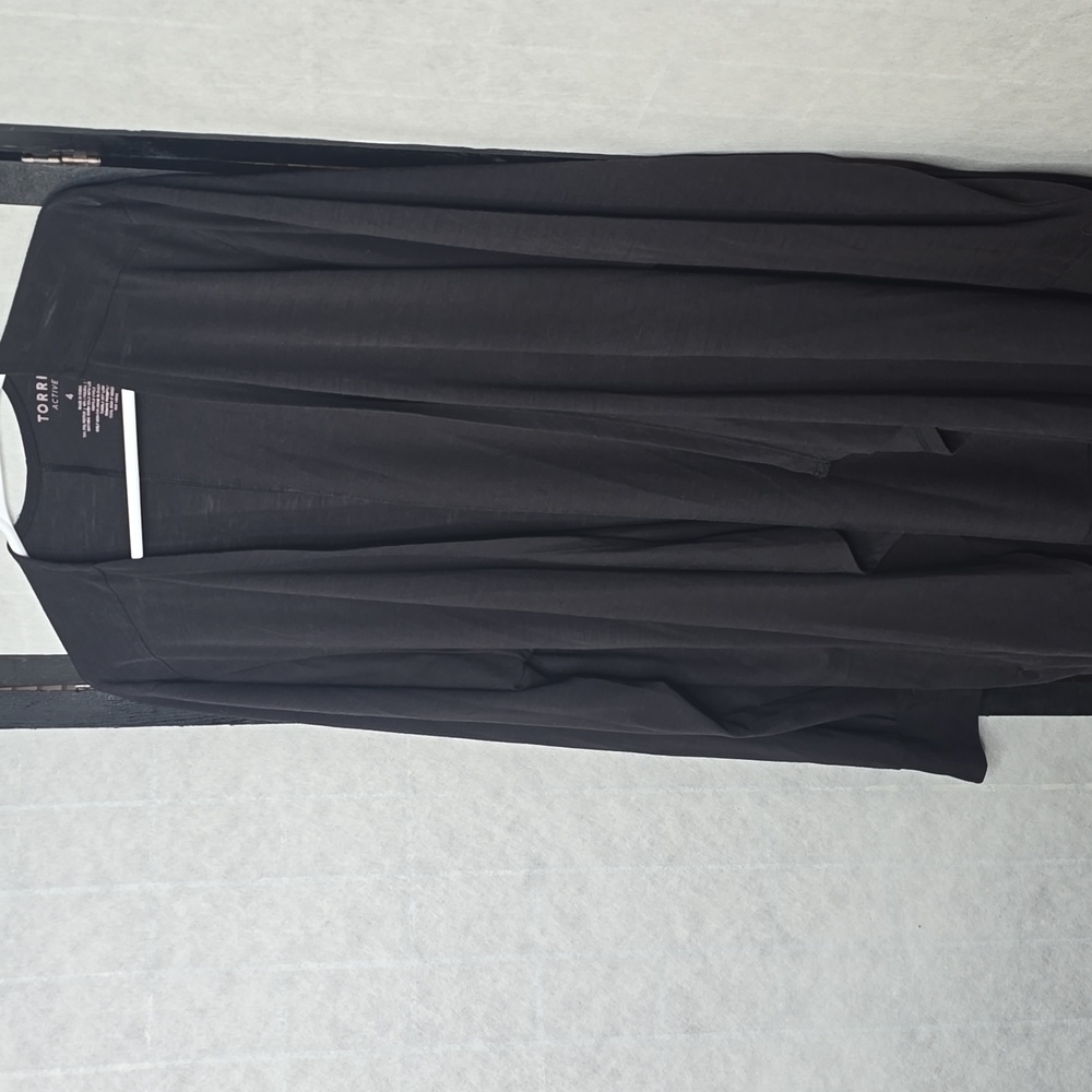 Open-Front Black Women's Cardigan Sweater